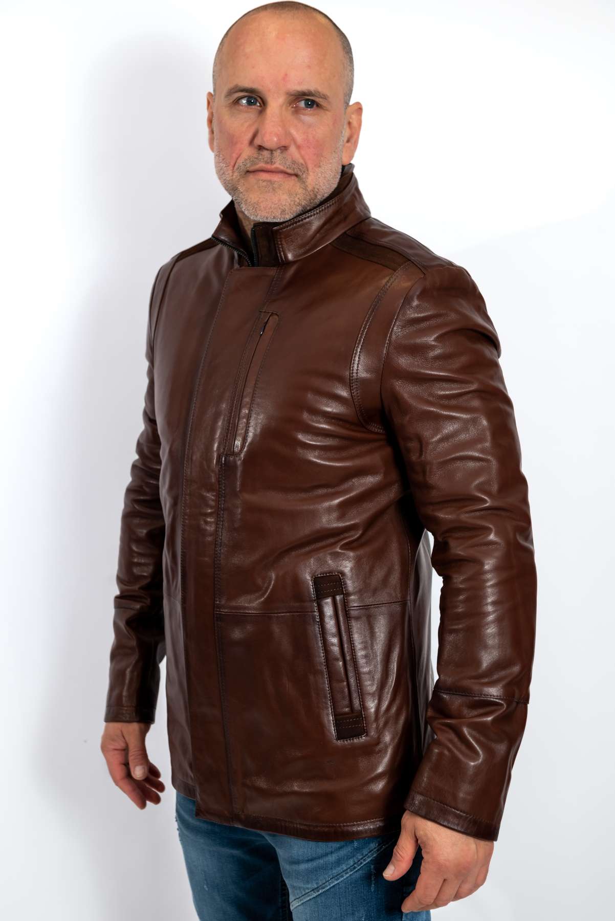 Men's leather jacket Eddie Brown