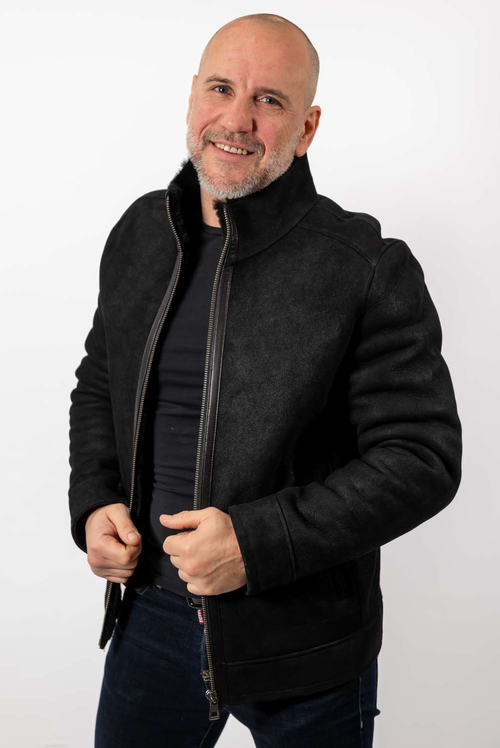 Men's leather coat Philip