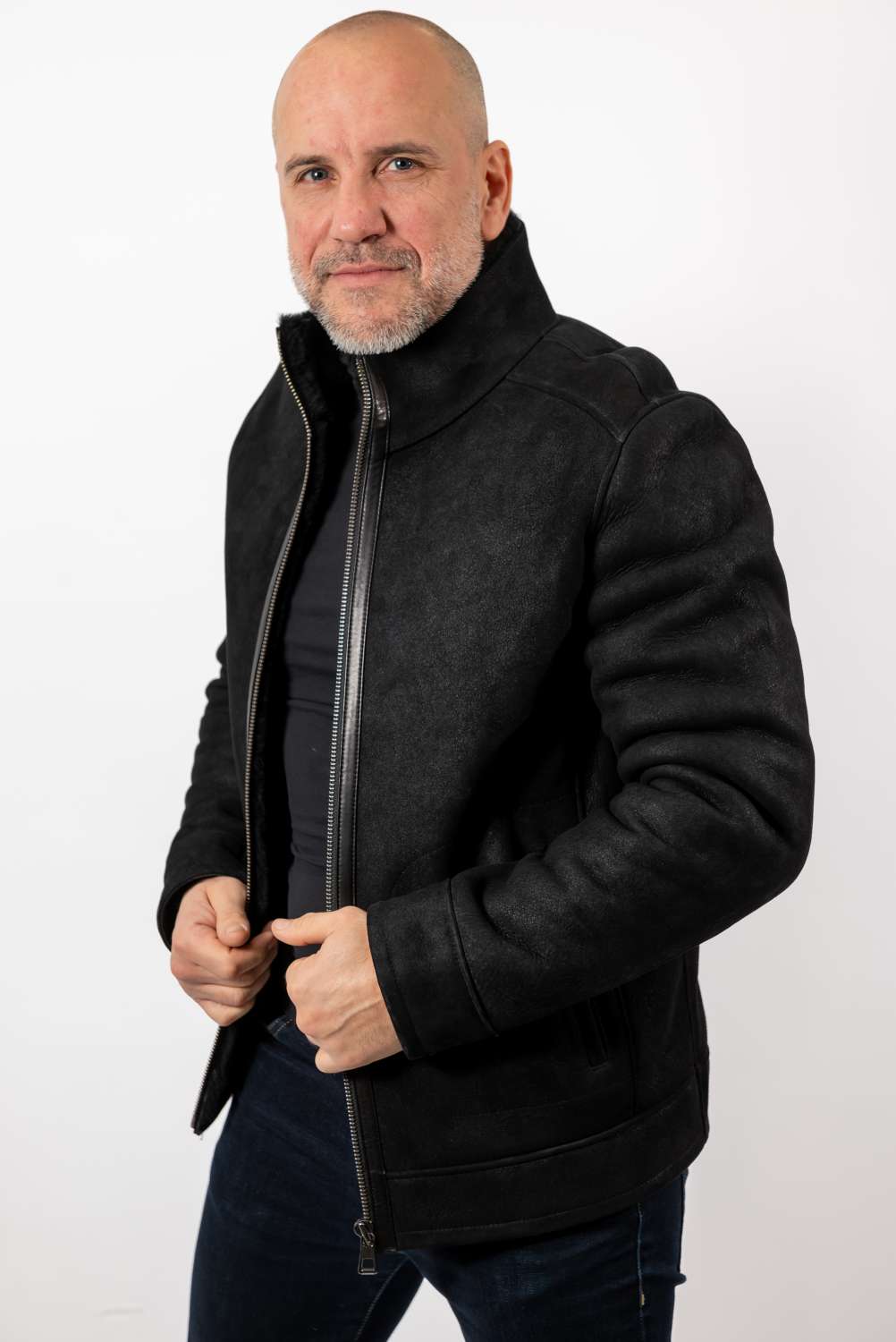 Men's leather coat Philip