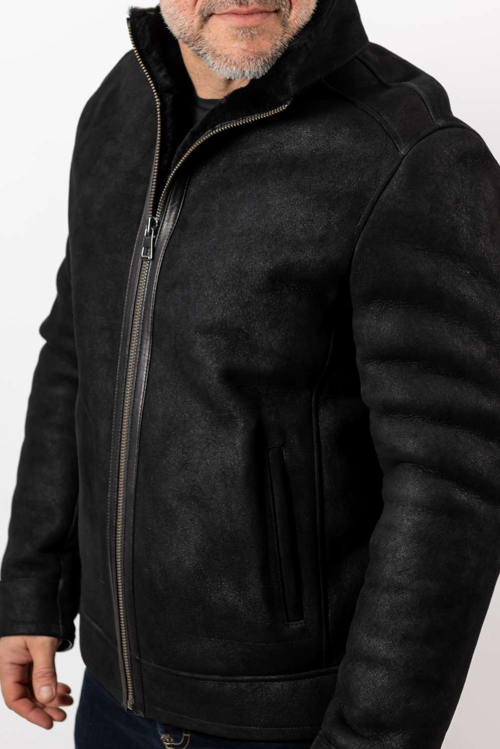 Men's leather coat Philip