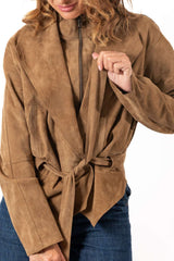 Leather suede jacket Dina