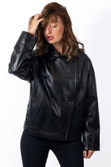 Damen-Lederjacke Bojana Schwarz