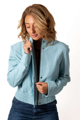 Women's leather jacket Alberta Sky