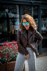 Women's leather jacket Bistra