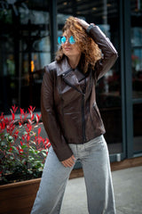Women's leather jacket Bistra