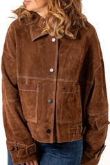 Leather suede jacket Gabi Brown
