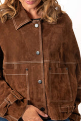 Leather suede jacket Gabi Brown