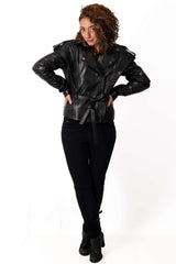 Women's leather jacket Alicia Black