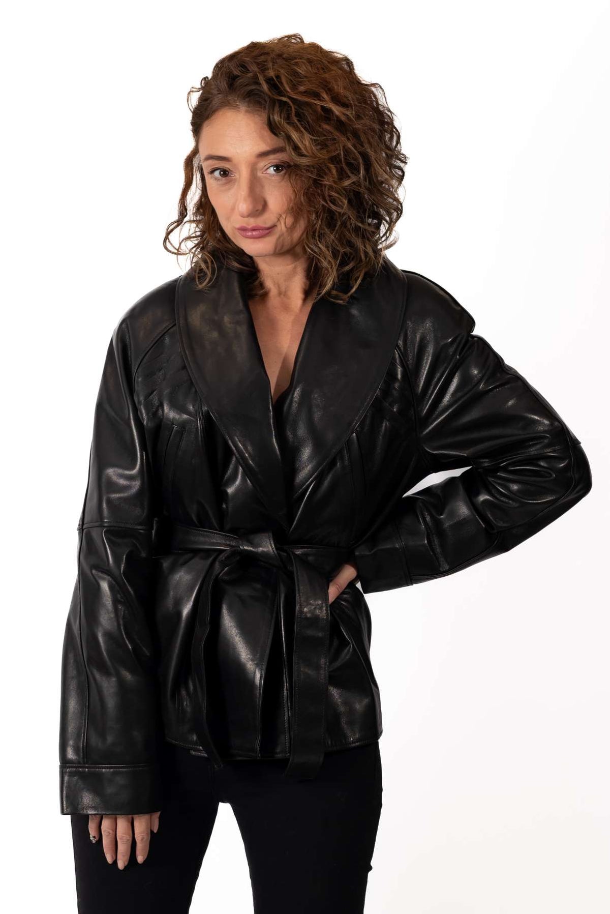 Women's leather jacket Bilyana
