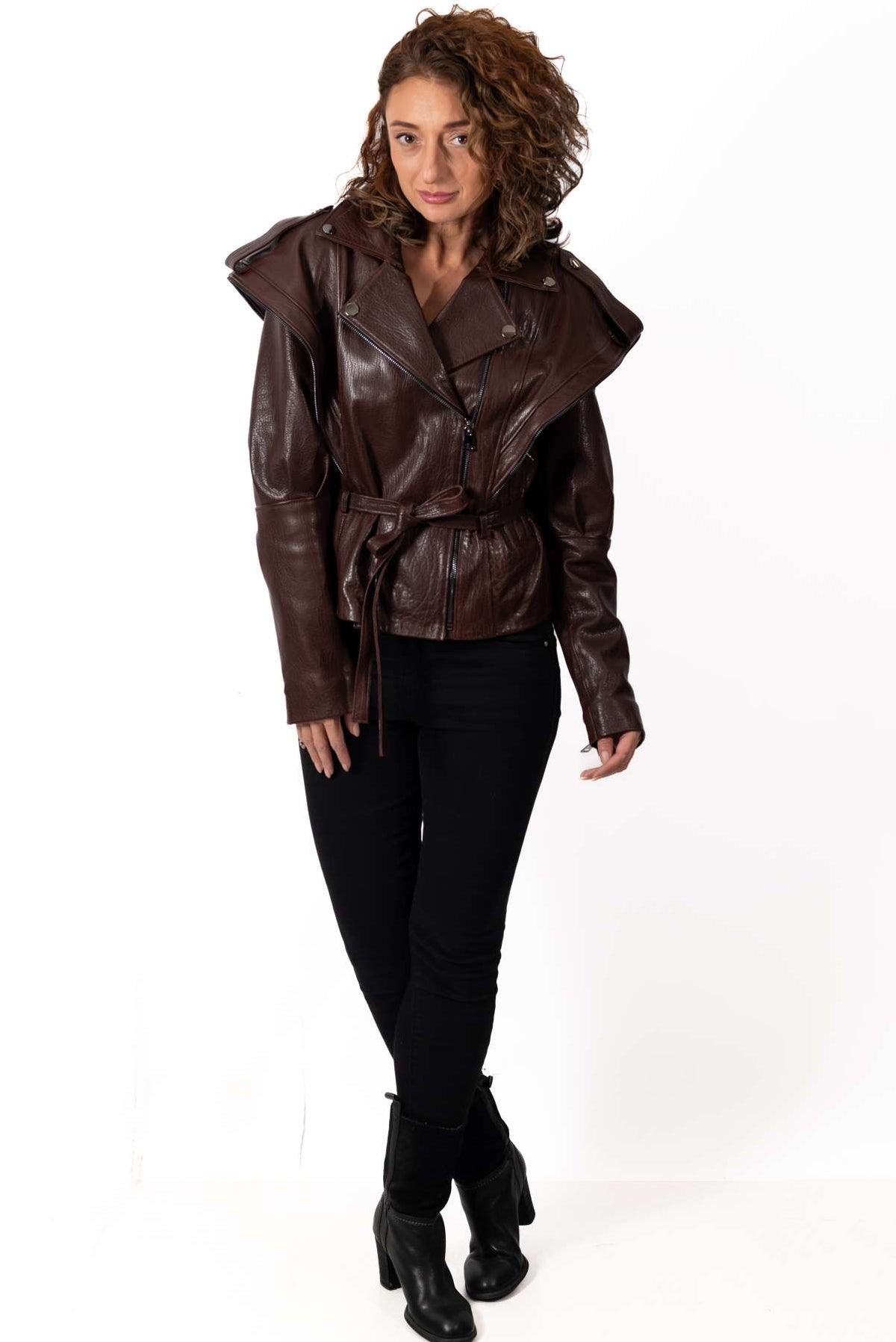 Women's leather jacket Alicia Brown