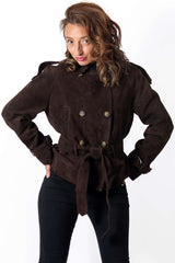 Leather suede jacket Valeria