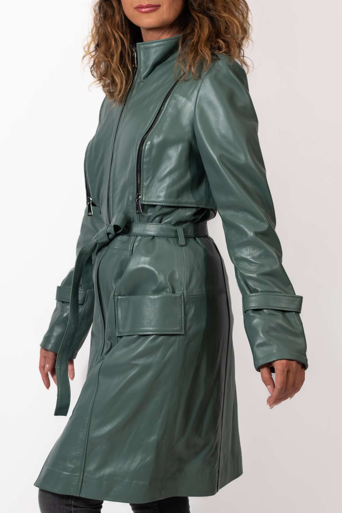 Women's leather coat Branimira