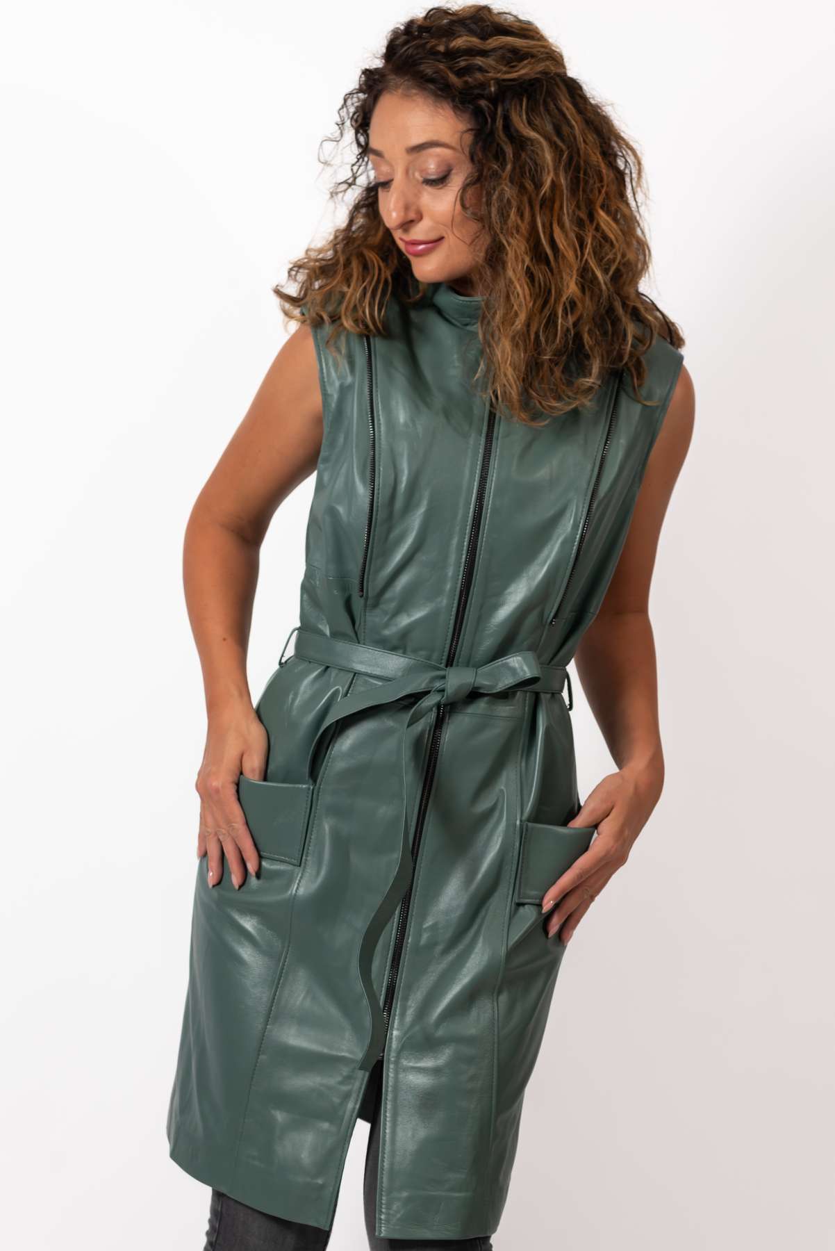 Women's leather coat Branimira