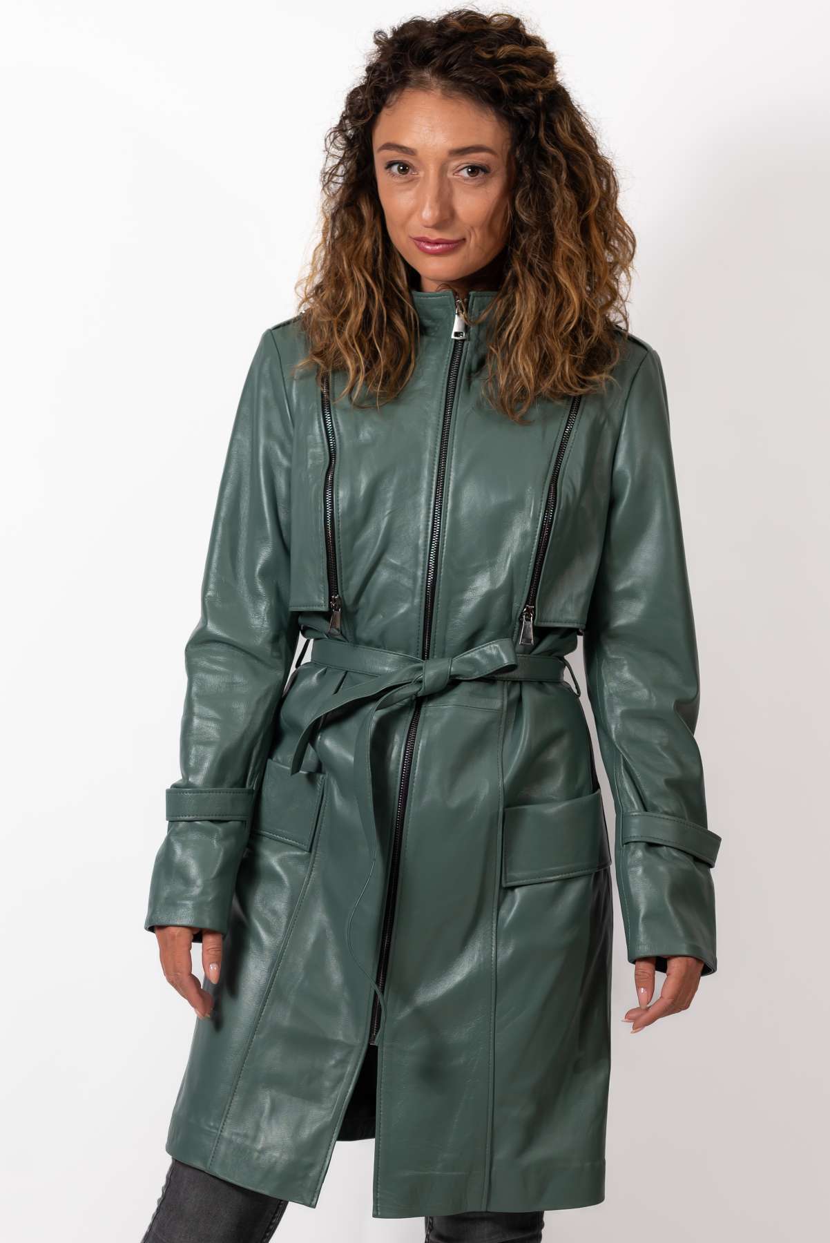 Women's leather coat Branimira
