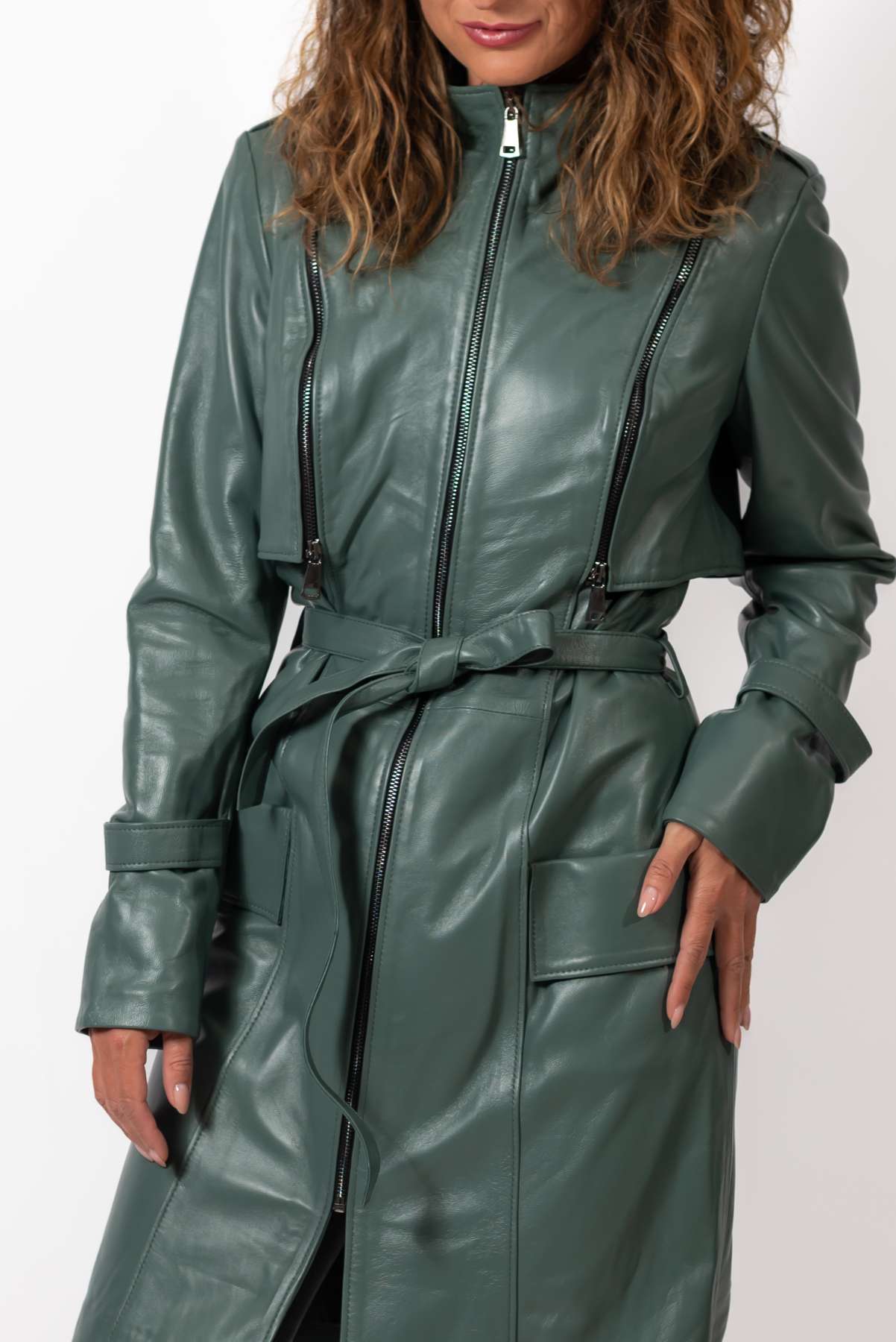 Women's leather coat Branimira
