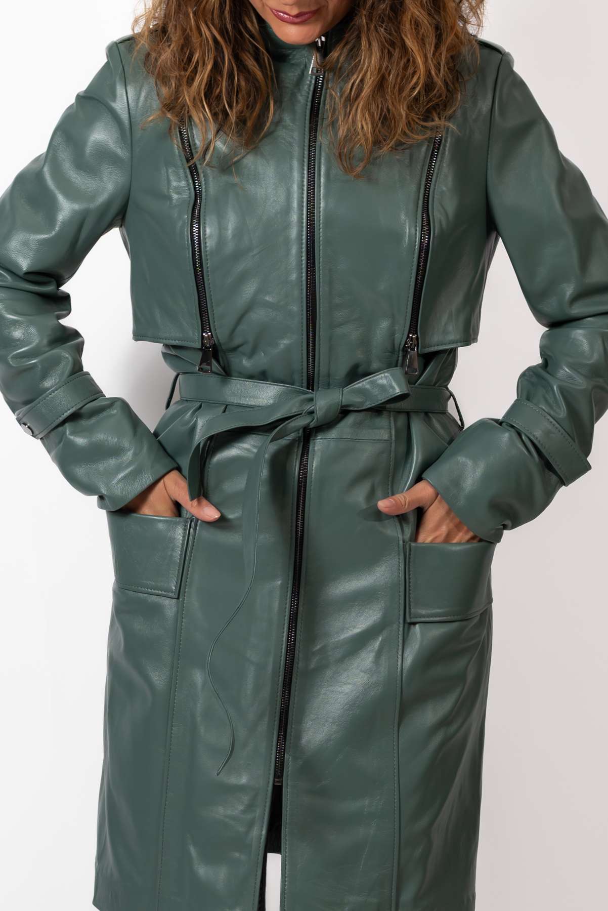 Women's leather coat Branimira