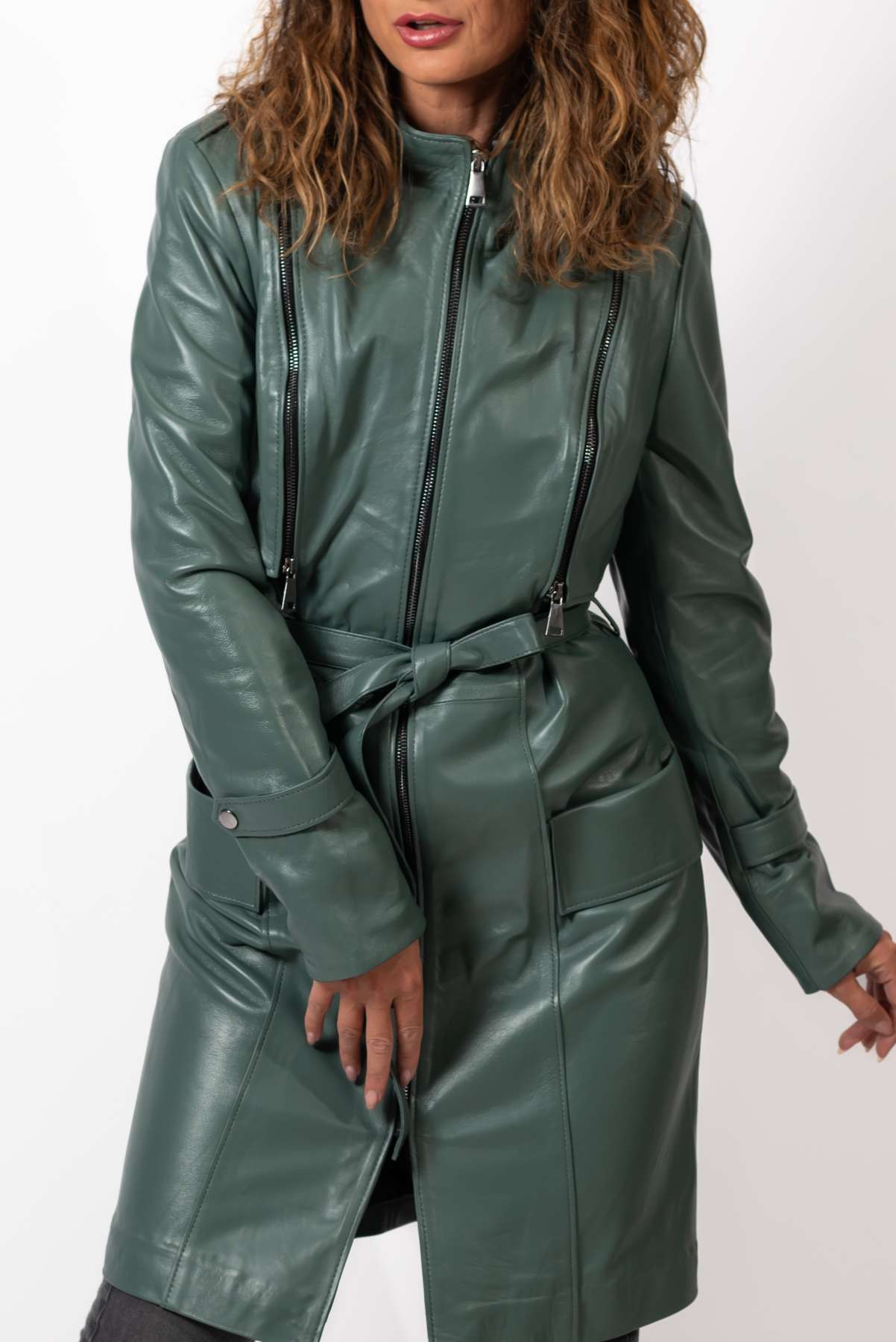 Women's leather coat Branimira