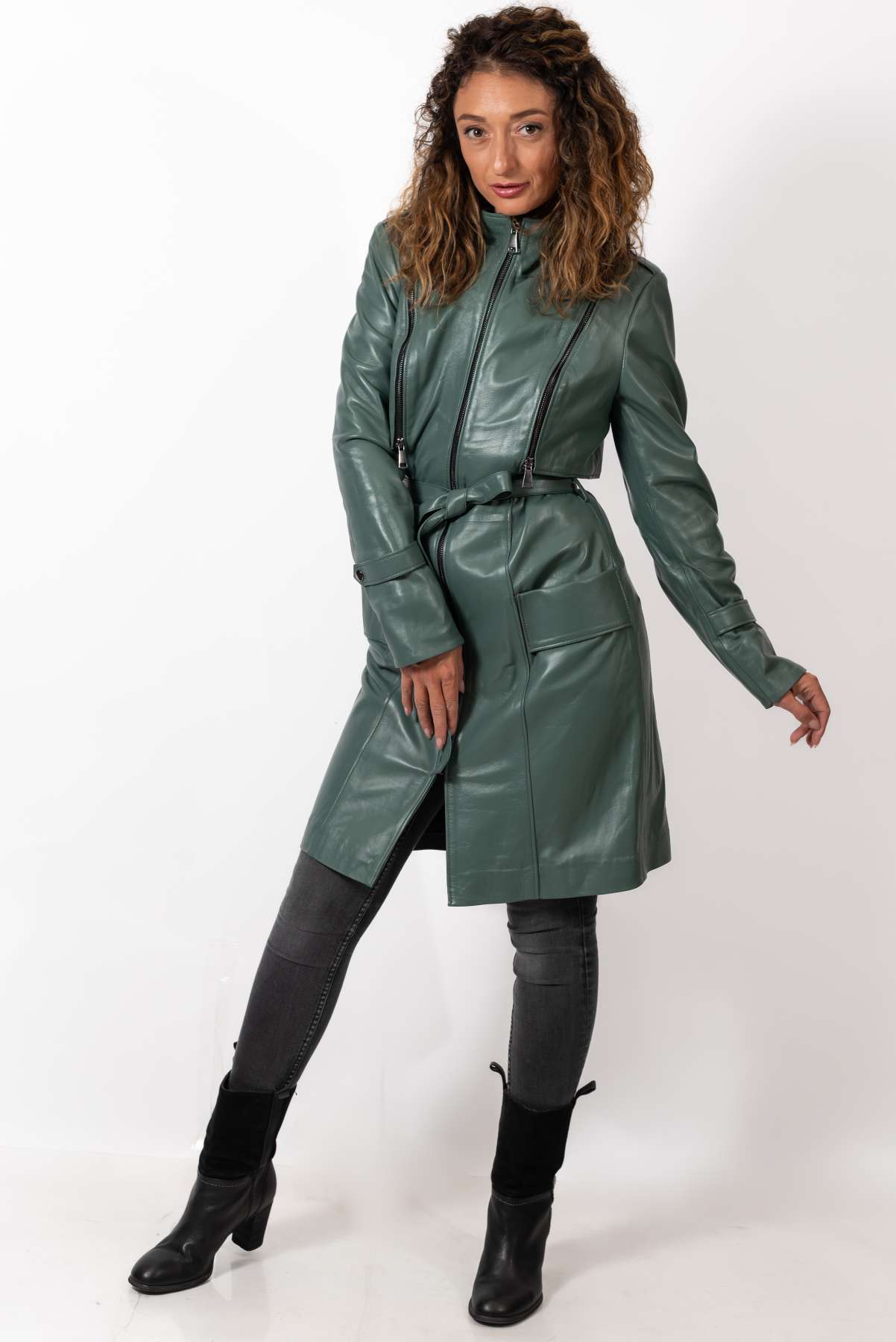 Women's leather coat Branimira
