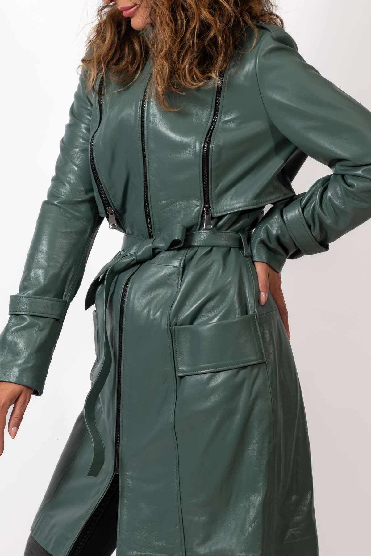 Women's leather coat Branimira