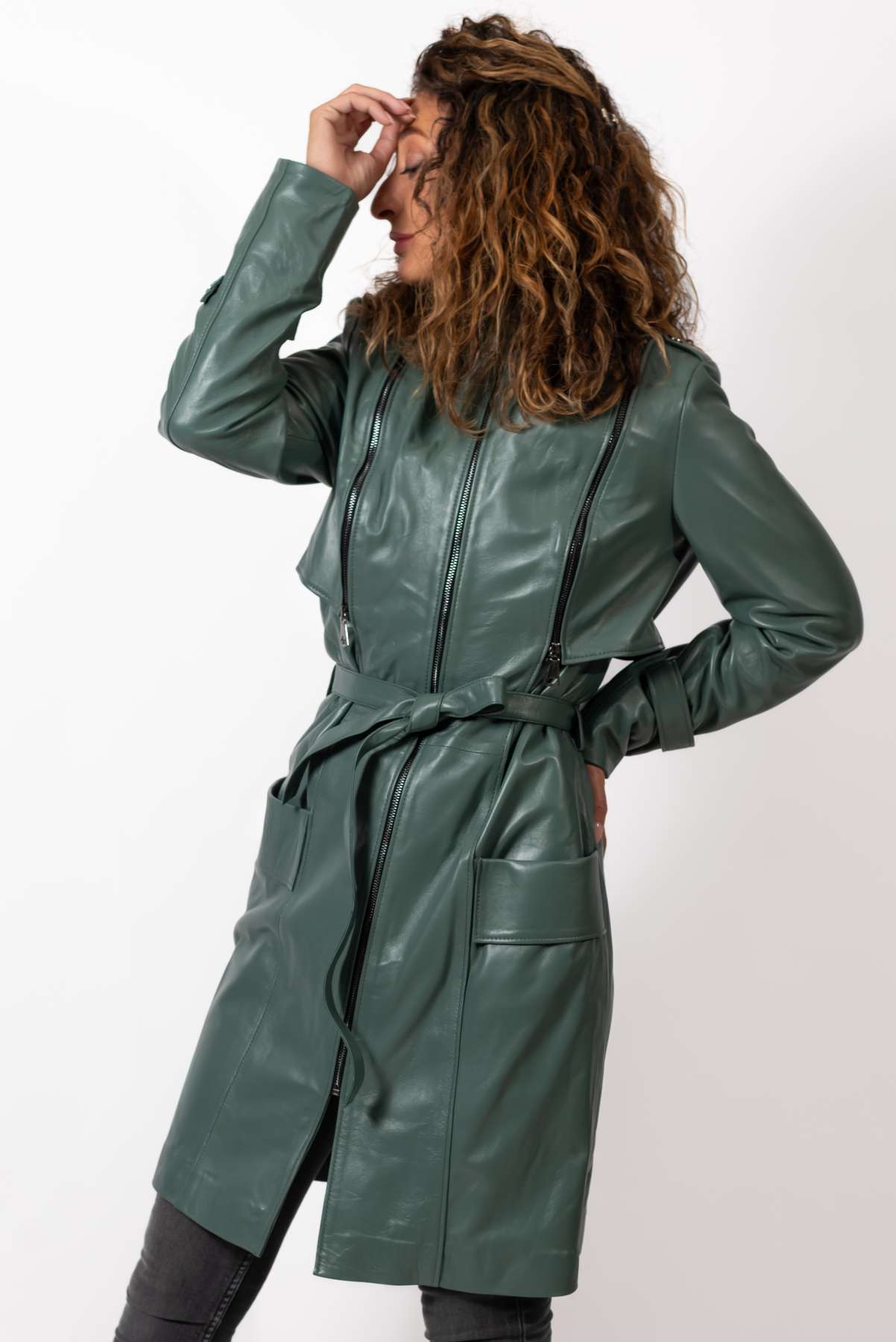 Women's leather coat Branimira