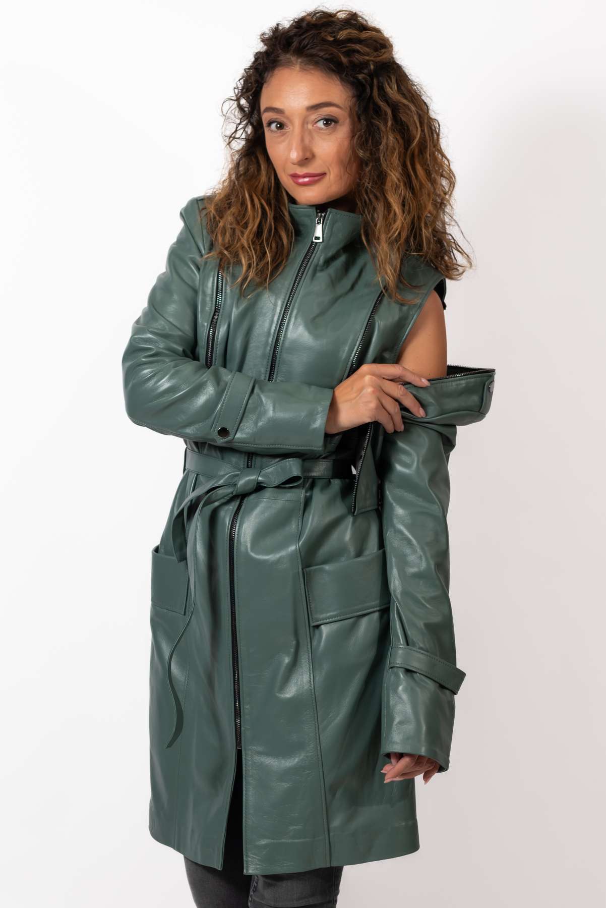 Women's leather coat Branimira