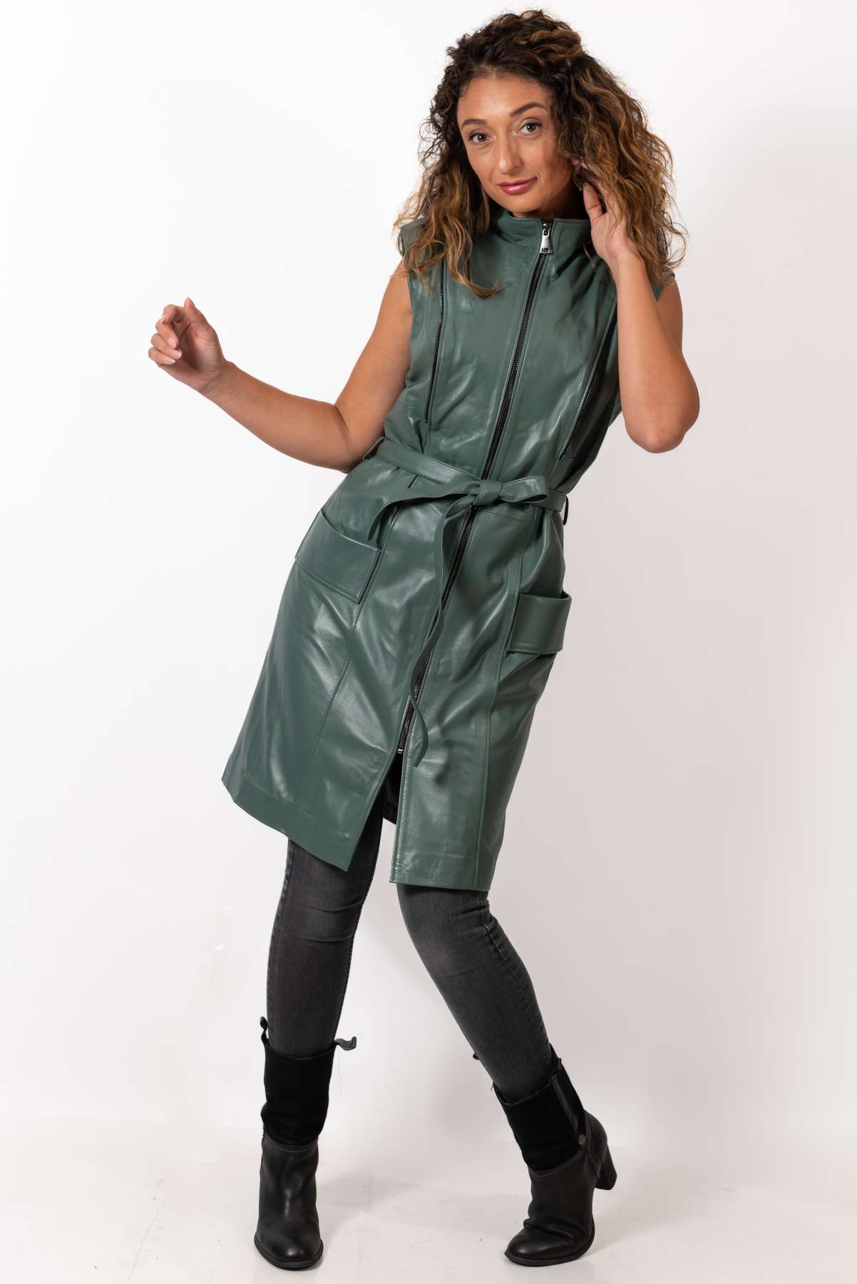 Women's leather coat Branimira
