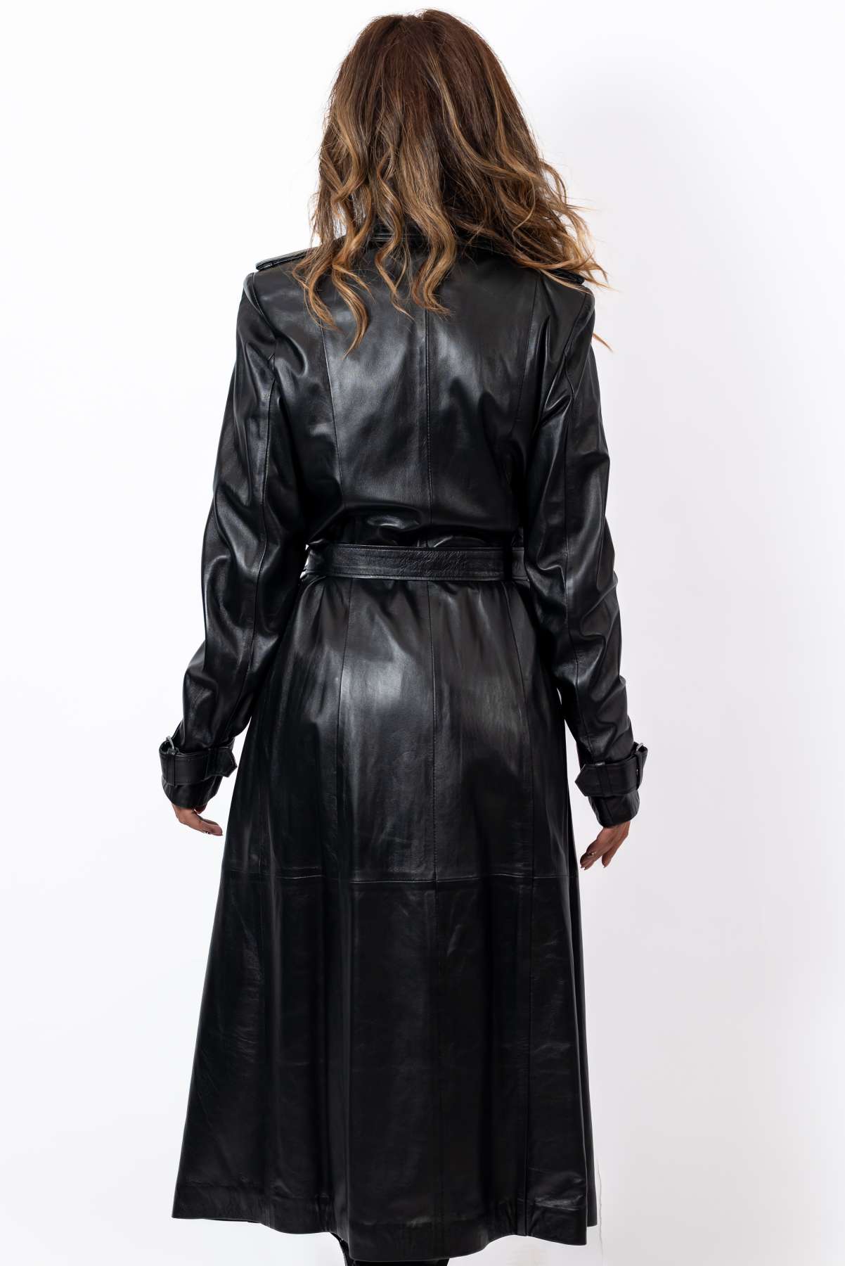 Women's leather coat Elana Black