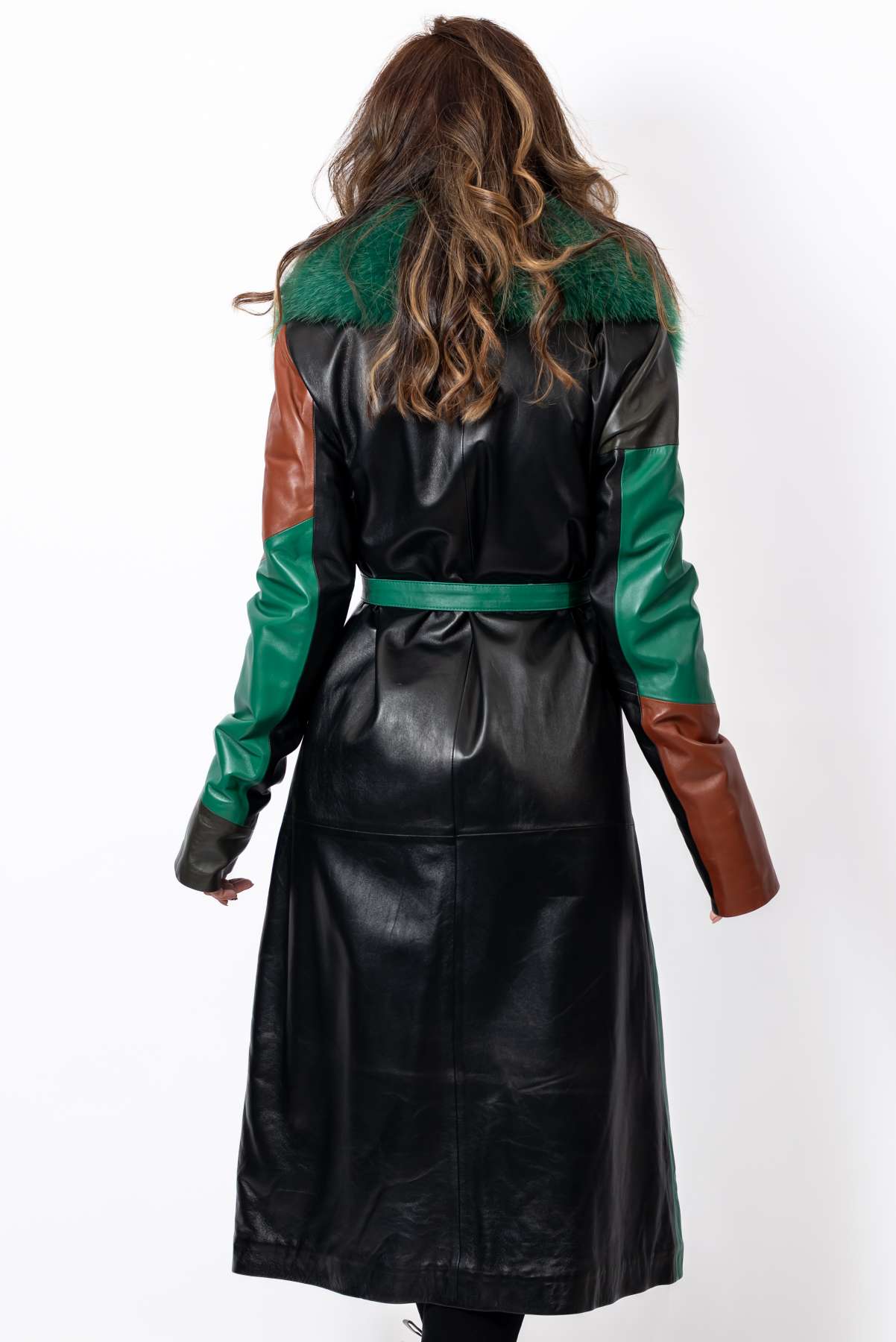 Women's leather coat Boryana