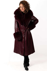 Women's leather coat Alexandra Bordo