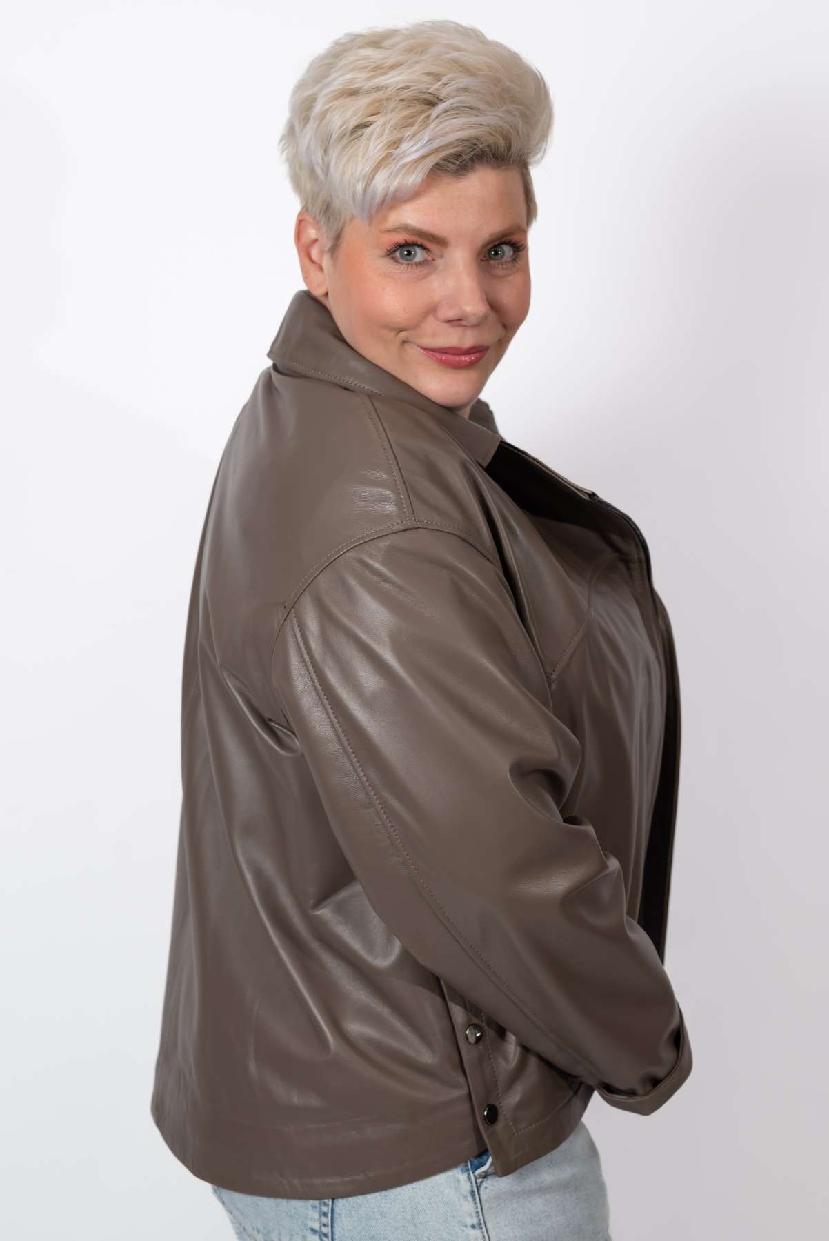 Women's leather jacket Bojana