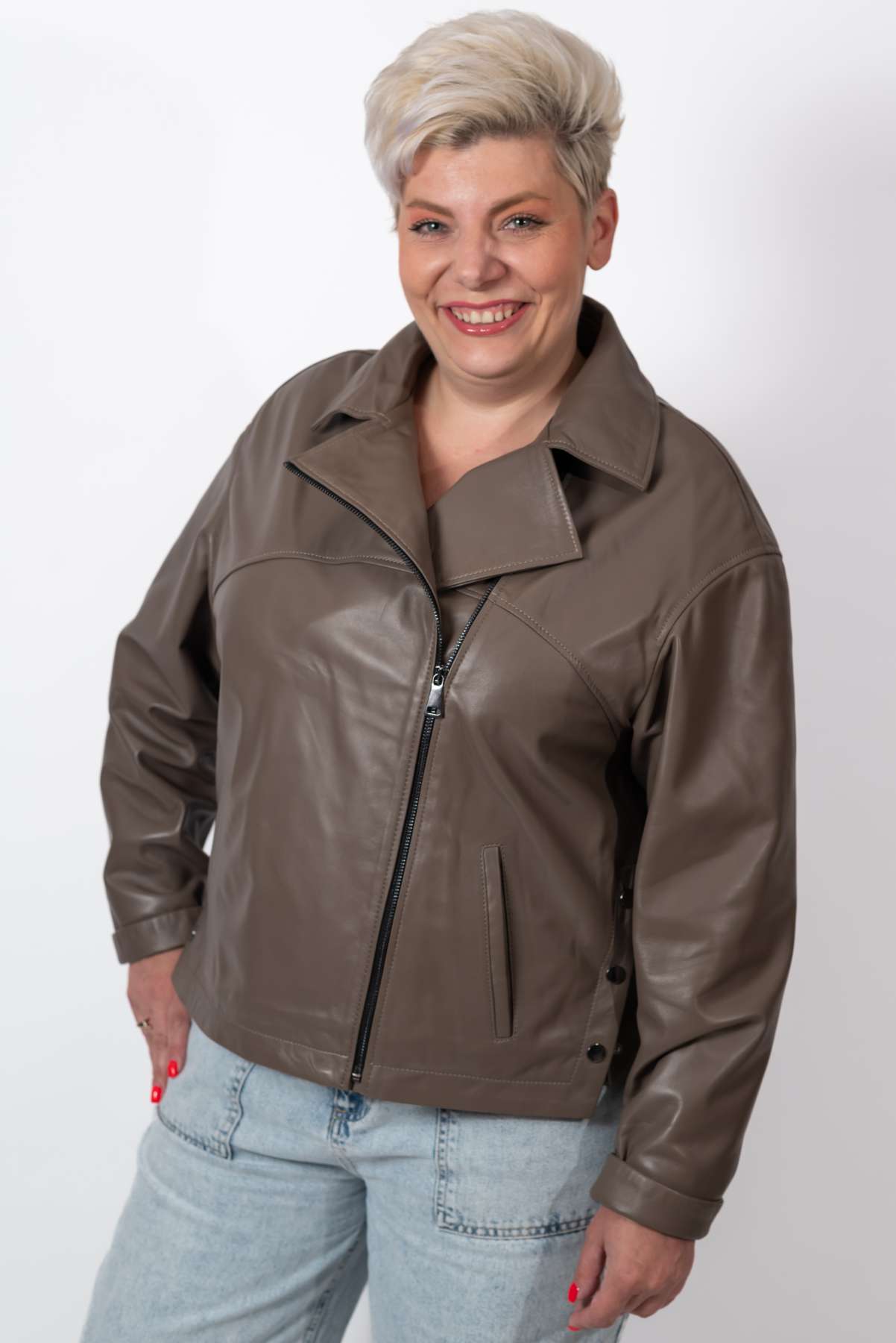 Women's leather jacket Bojana