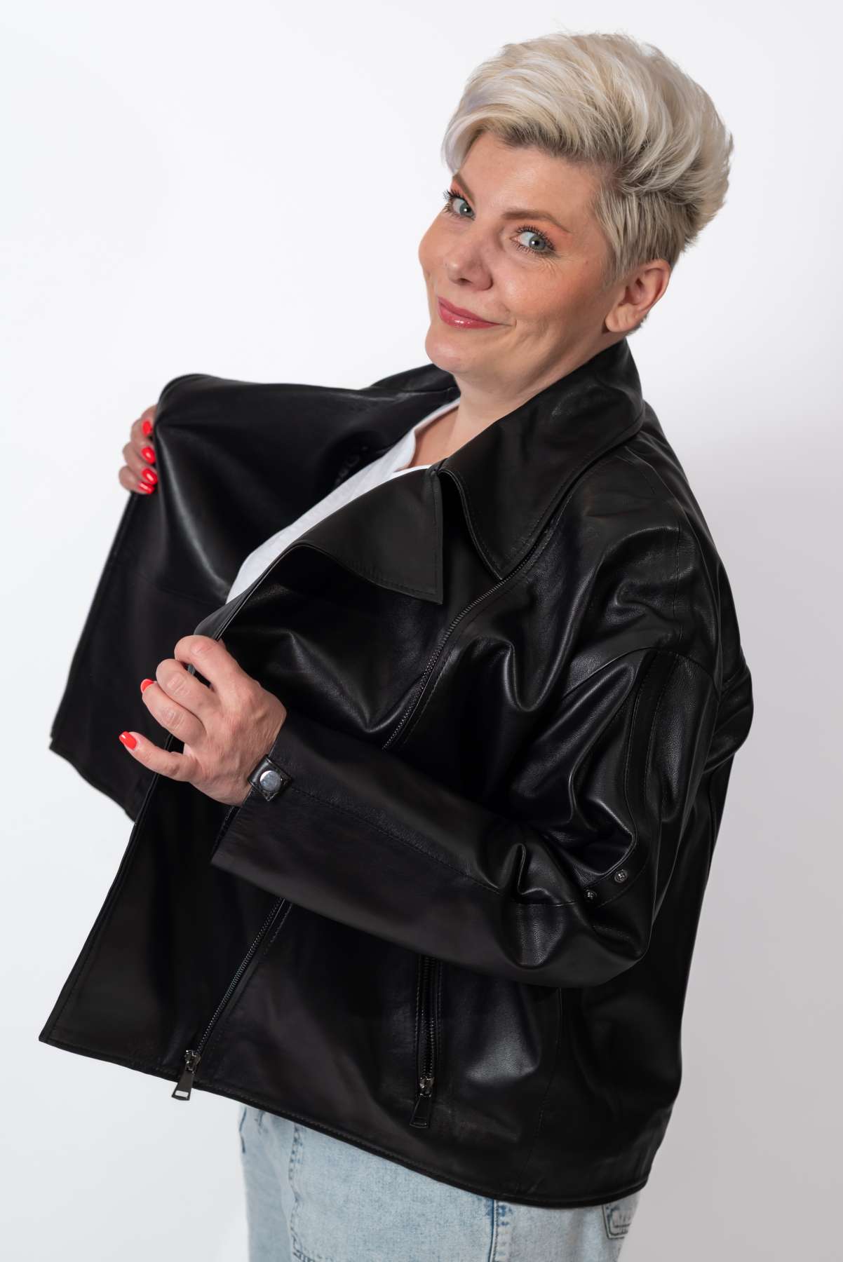 Women's leather jacket Bina