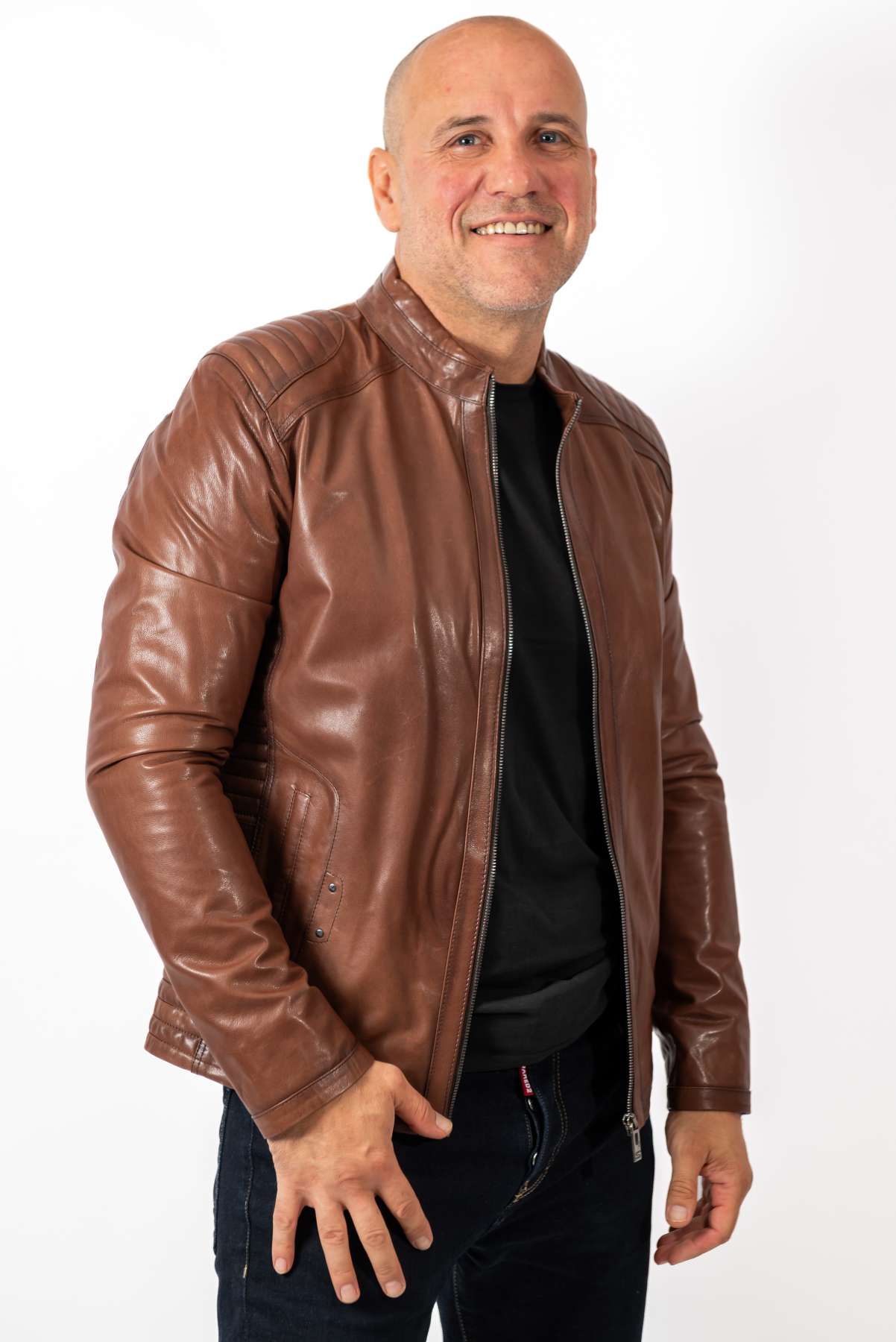 Men's leather jacket James