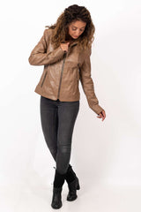 Women's leather jacket Aneta