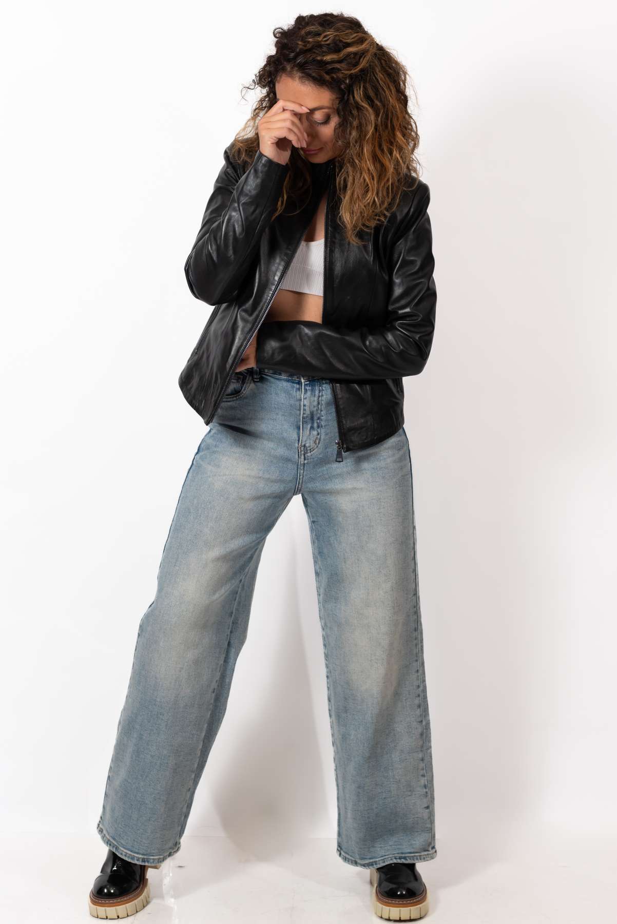 Women's leather jacket Agatha