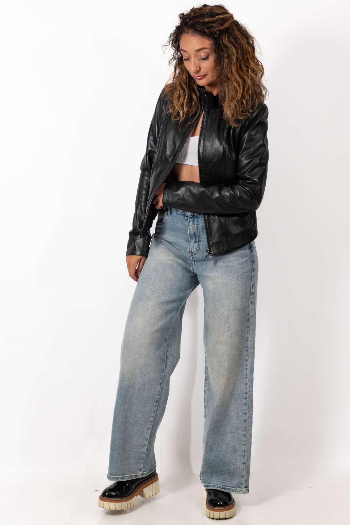Women's leather jacket Agatha