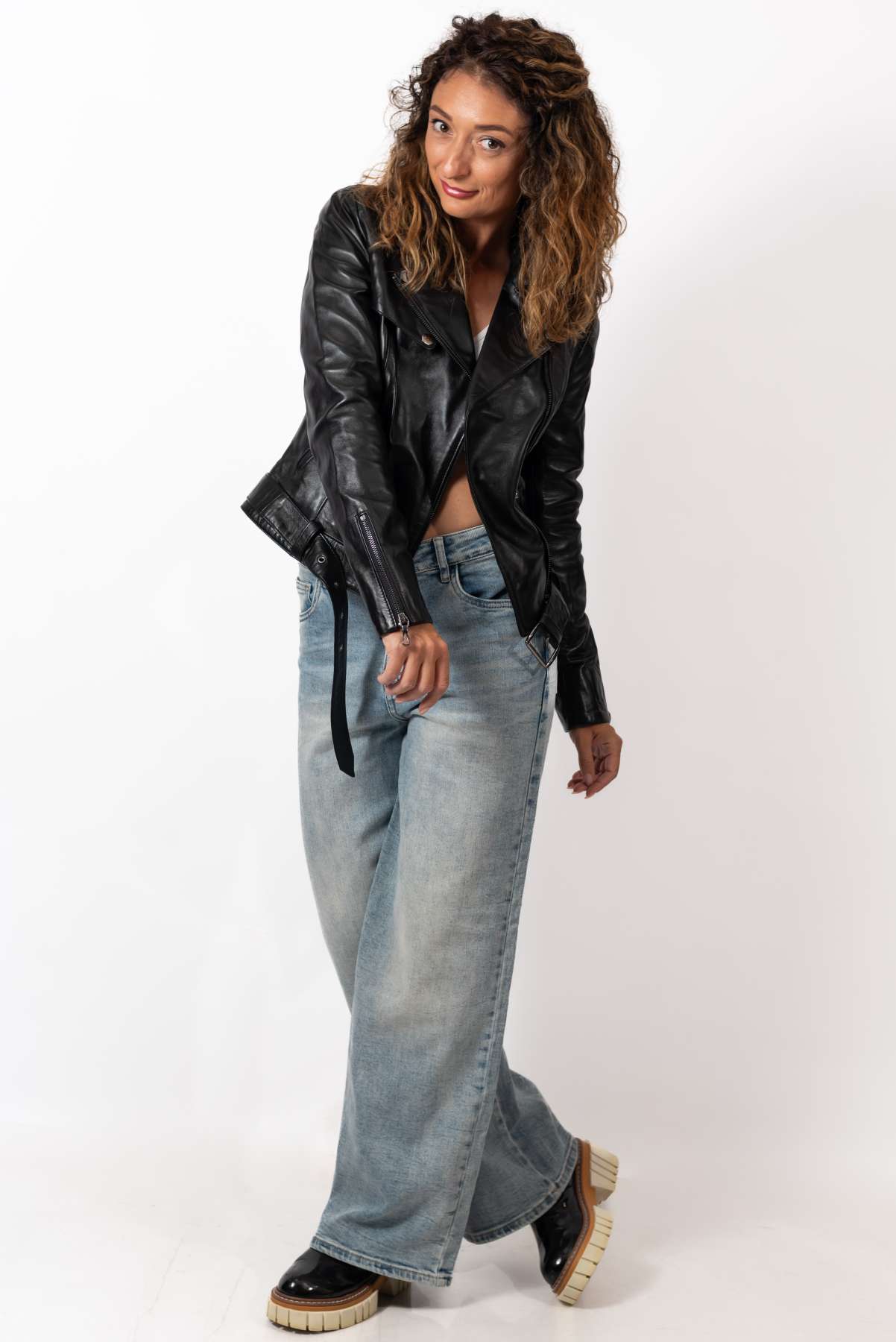 Women's leather jacket Alberta Black