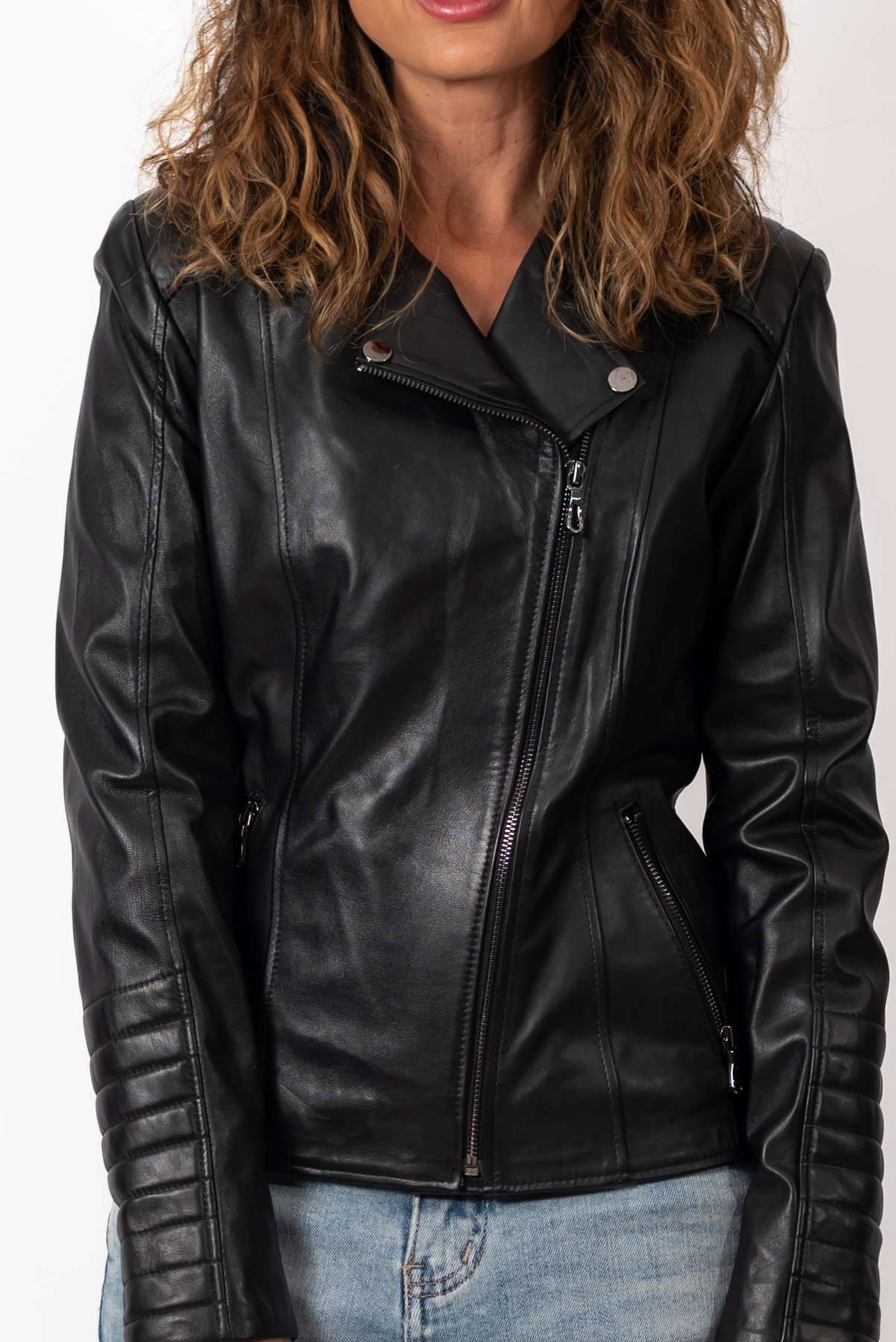 Women's leather jacket Anelia