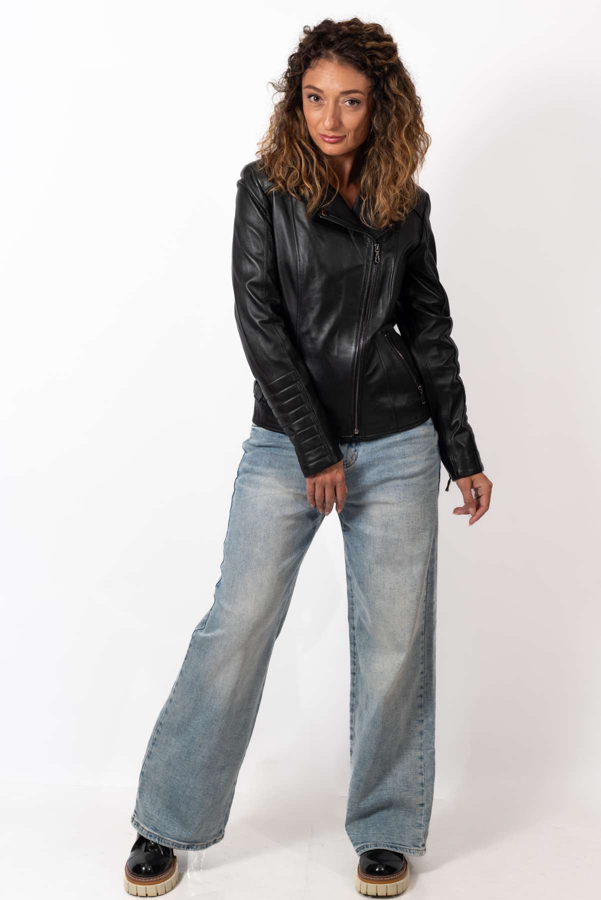 Women's leather jacket Anelia