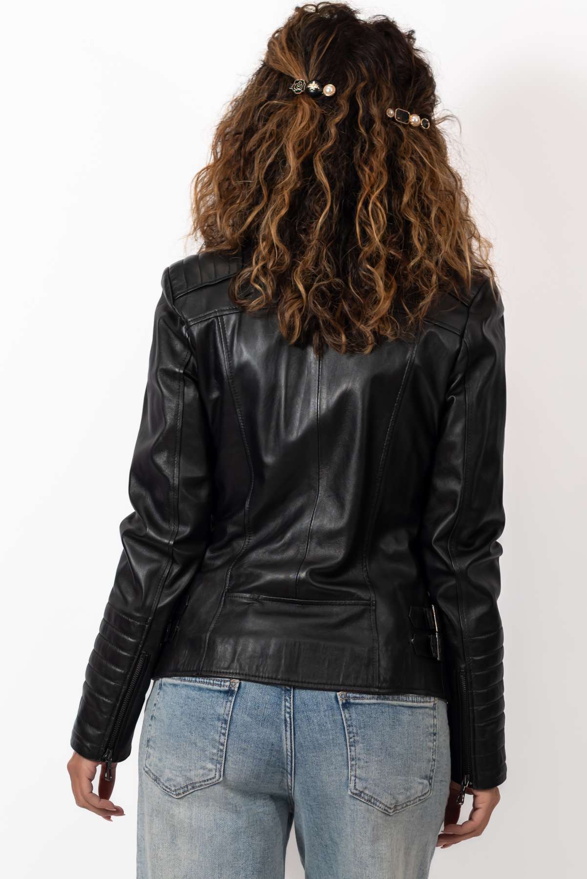 Women's leather jacket Anelia