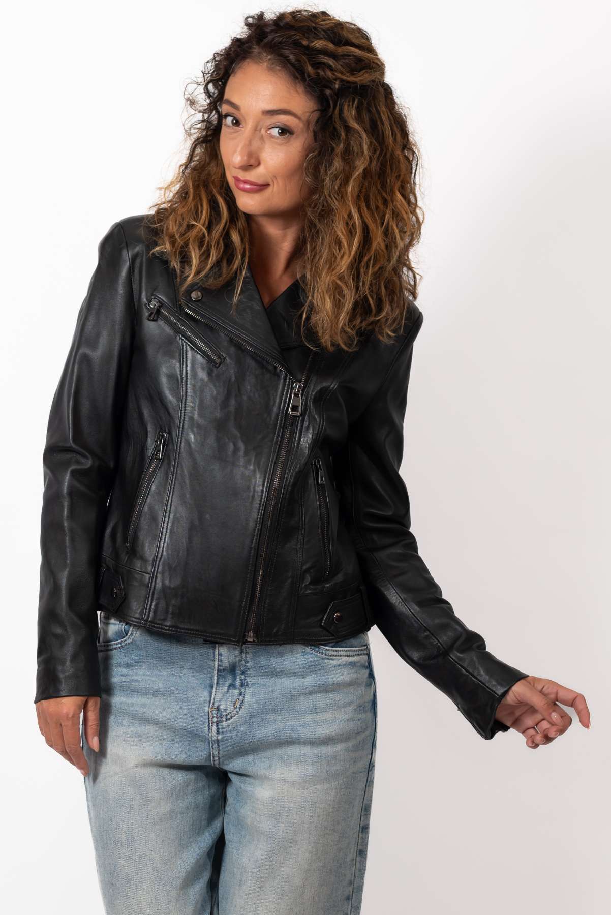 Women's leather jacket Asya