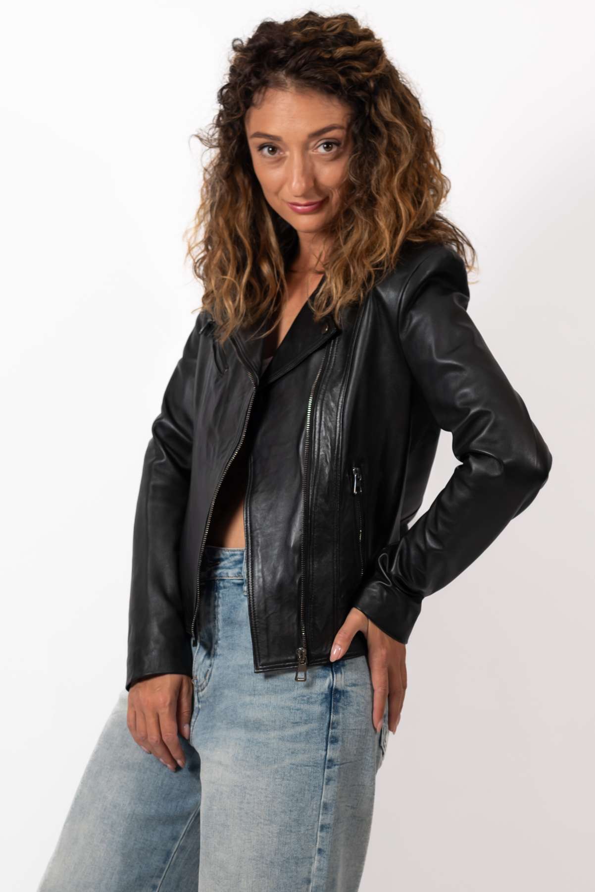 Women's leather jacket Asya