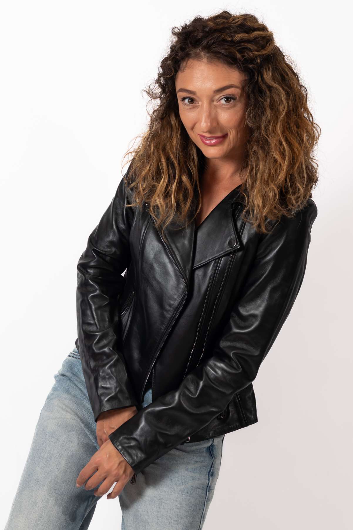 Women's leather jacket Aurora