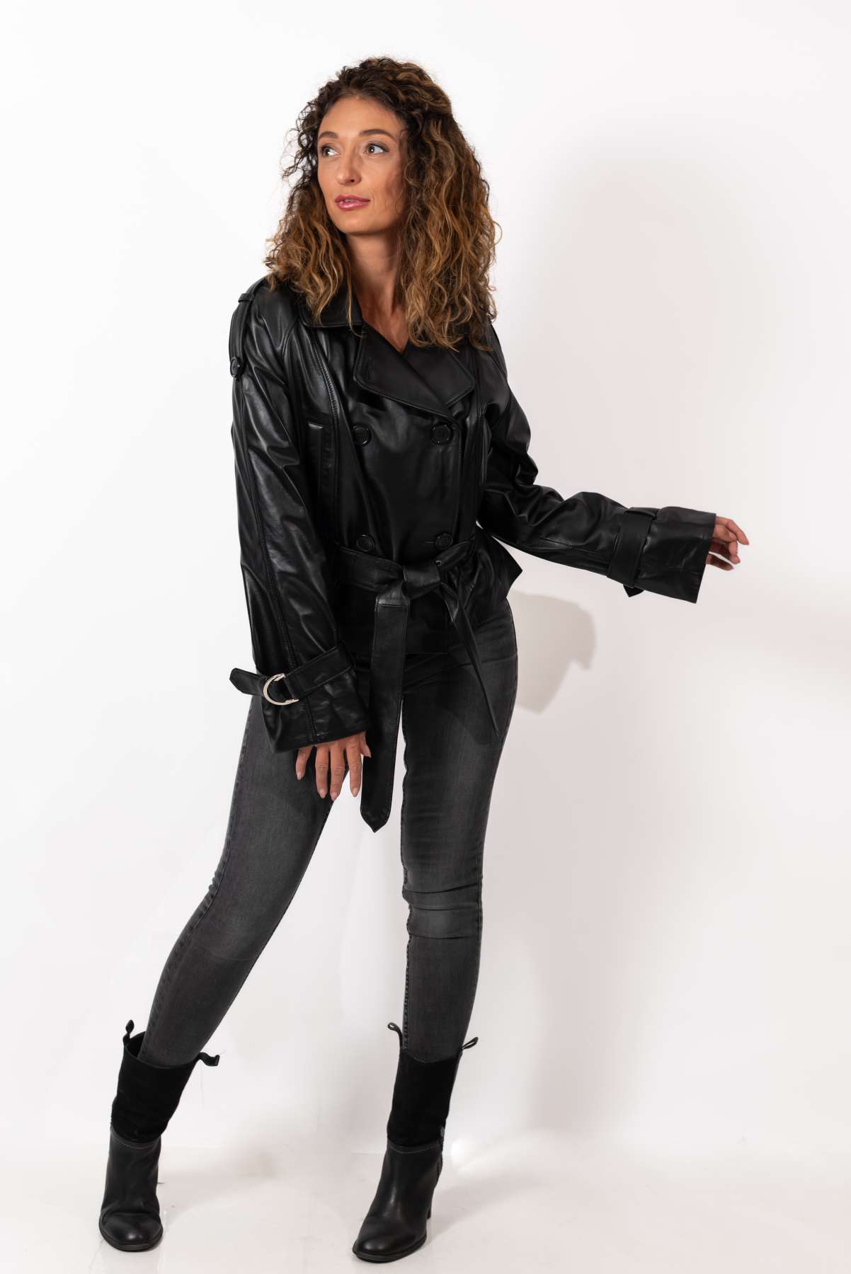 Women's leather jacket Elana Short