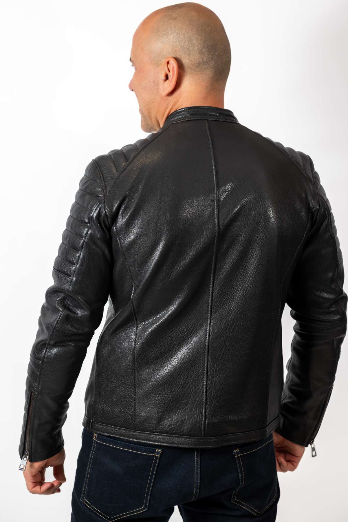 Men's leather jacket Dino type Biker