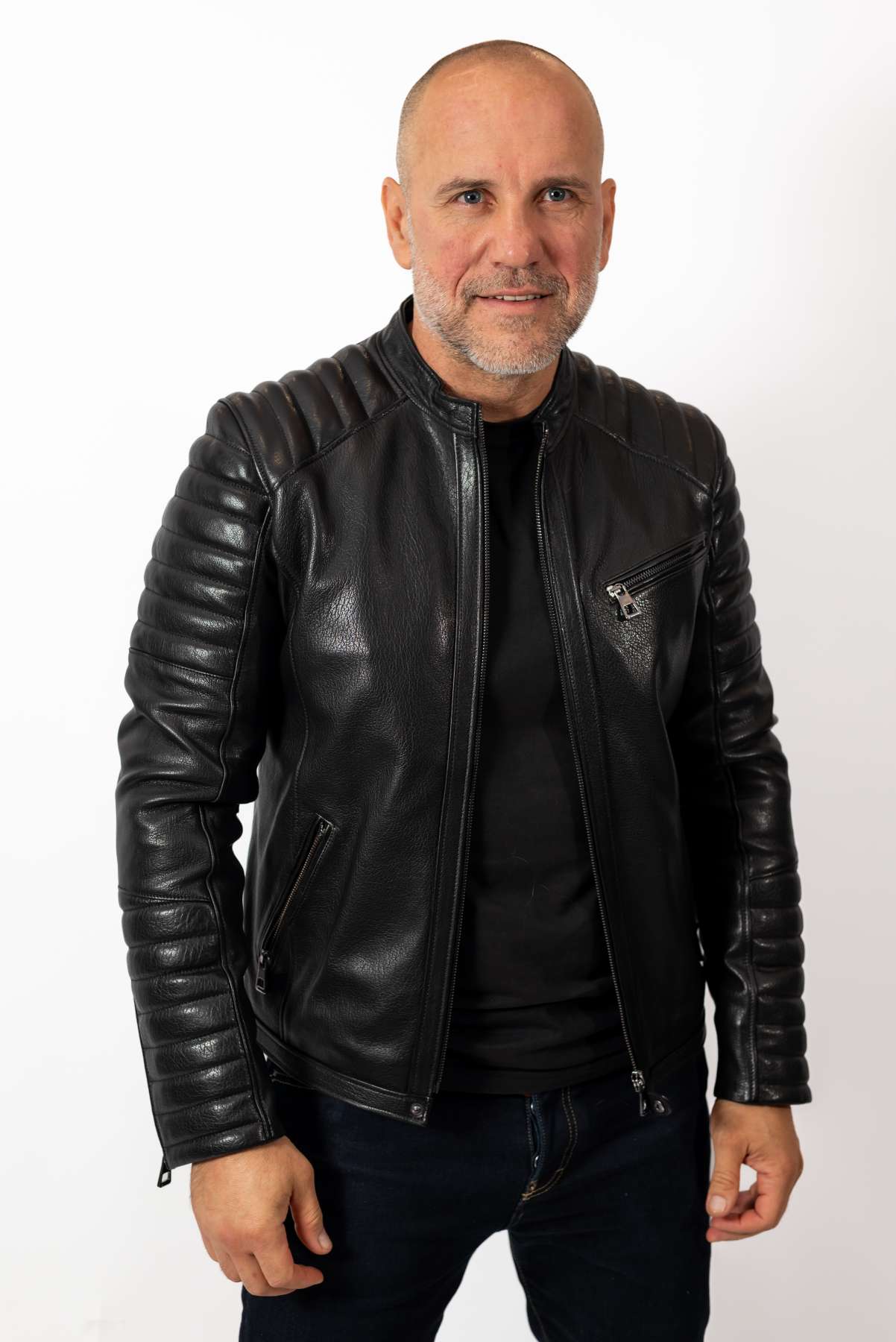 Men's leather jacket Dino type Biker
