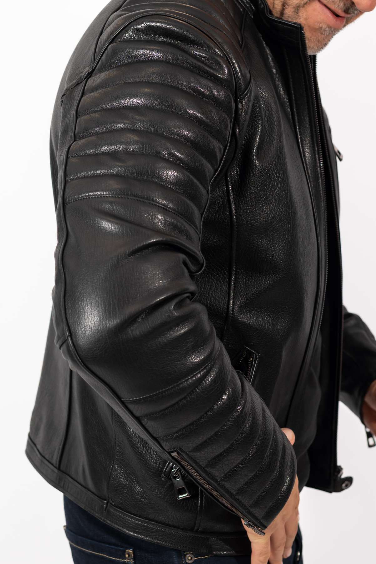 Men's leather jacket Dino type Biker