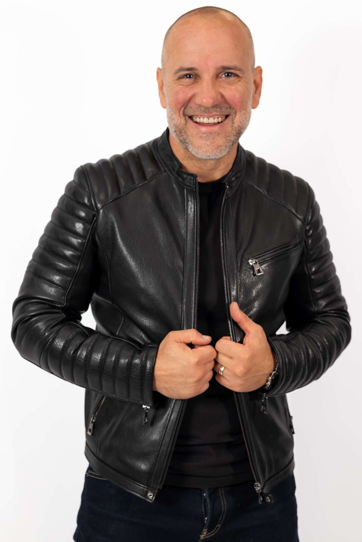 Men's leather jacket Dino type Biker