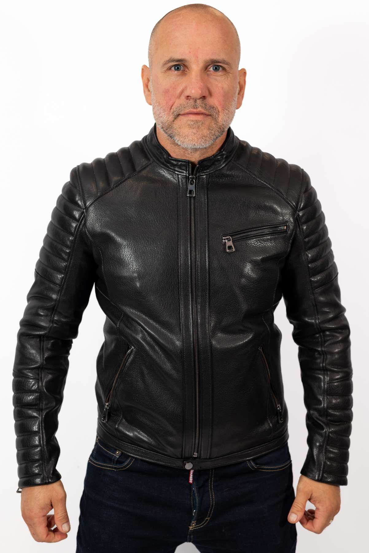 Men's leather jacket Dino type Biker