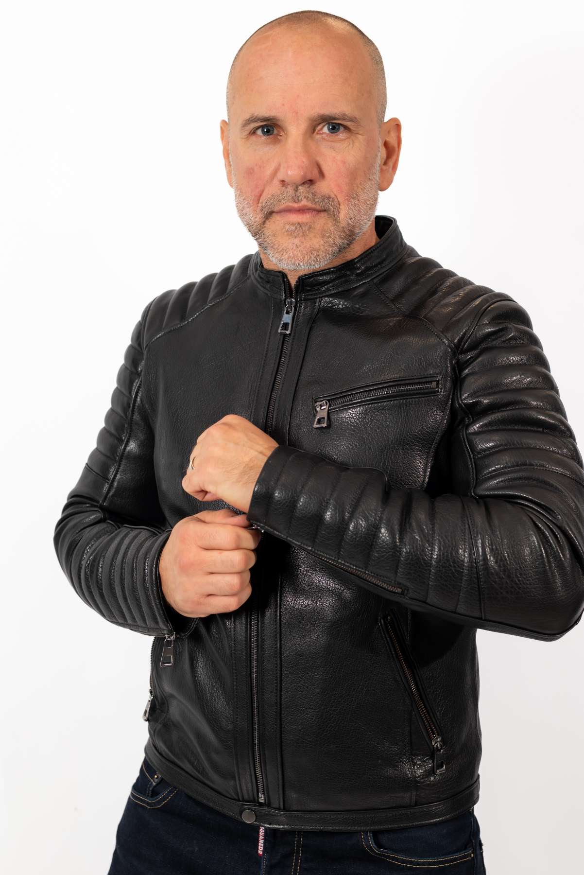 Men's leather jacket Dino type Biker